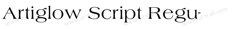 Artiglow Script Regu字体转换